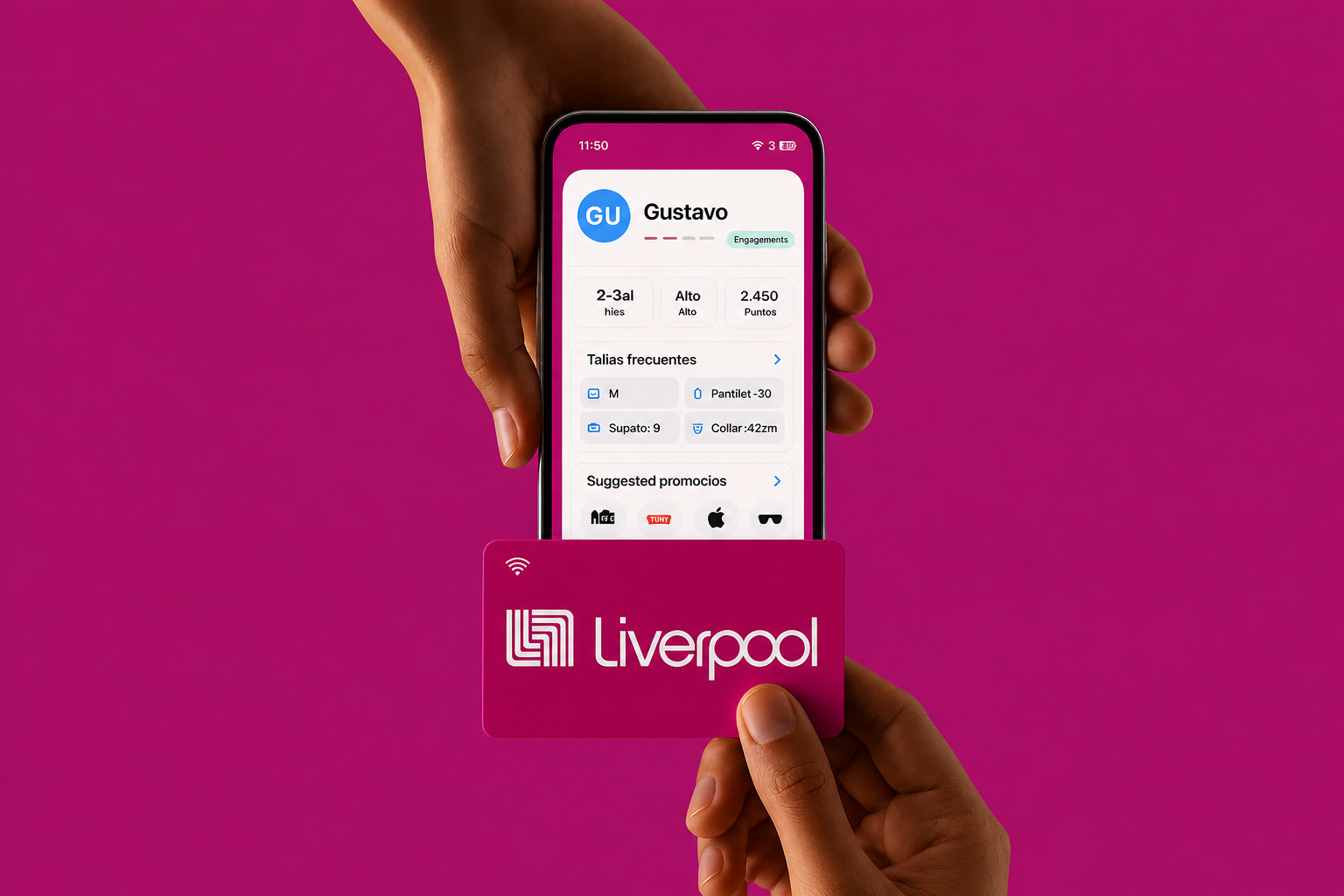 Associate scans the card and receives AI recommendations instantly